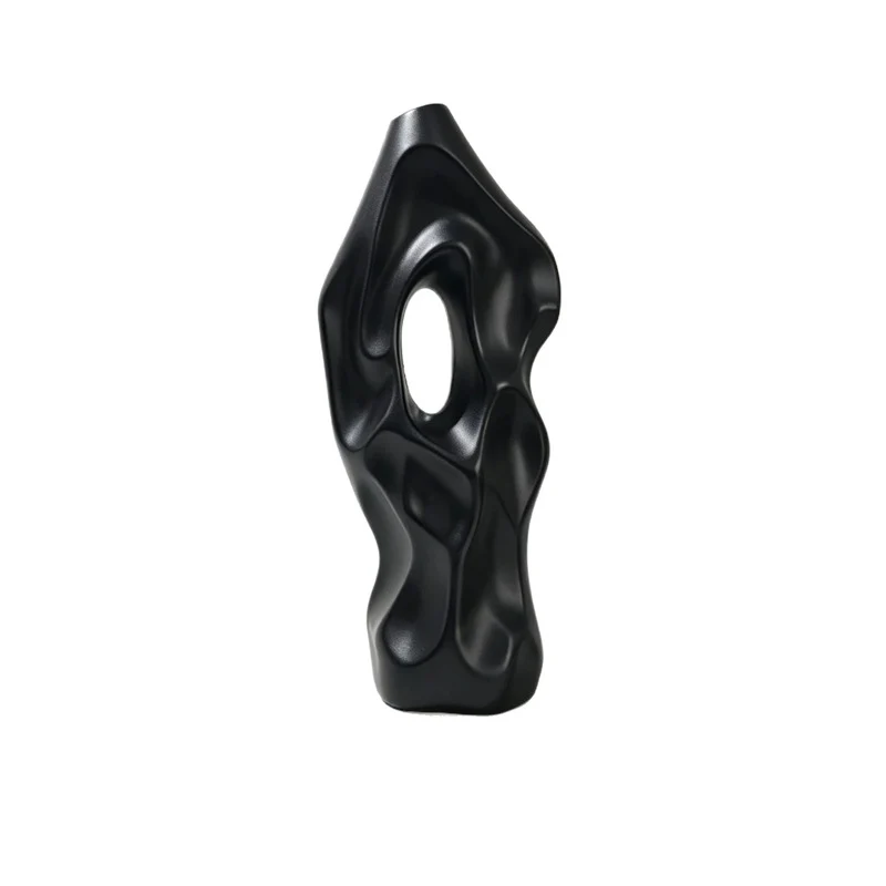 Skulpturale abstrakte dekorative Vase Karnz