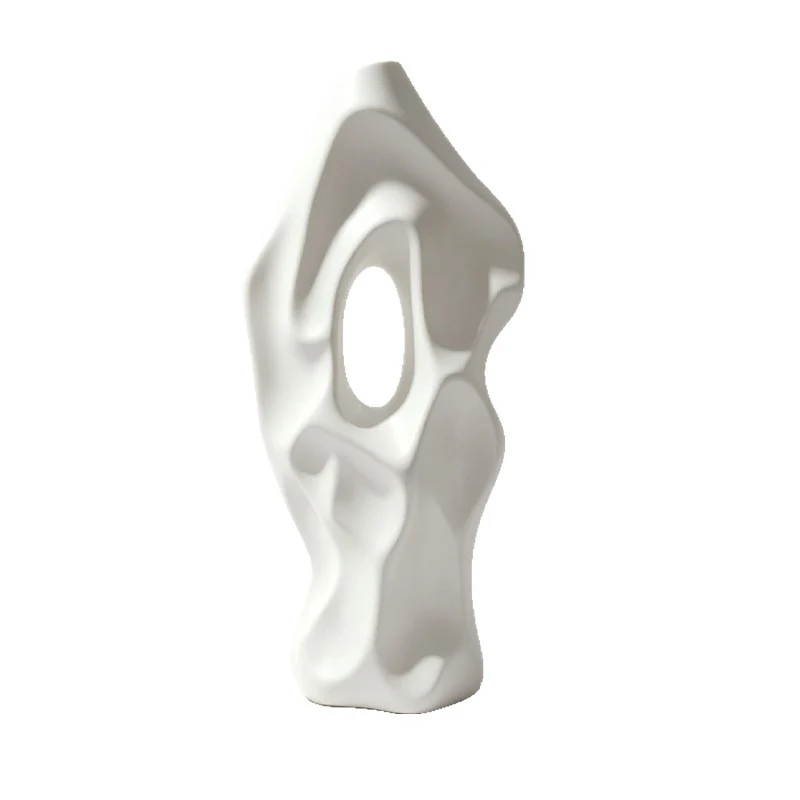 Skulpturale abstrakte dekorative Vase Karnz