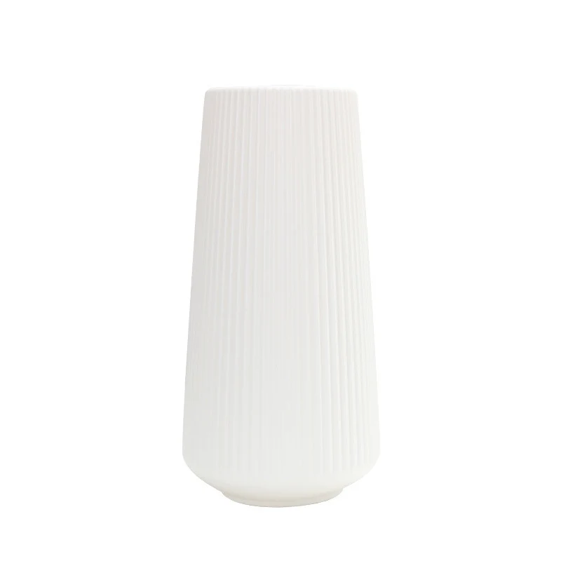 Rippé Porzellan Dekorative Vase Karnz