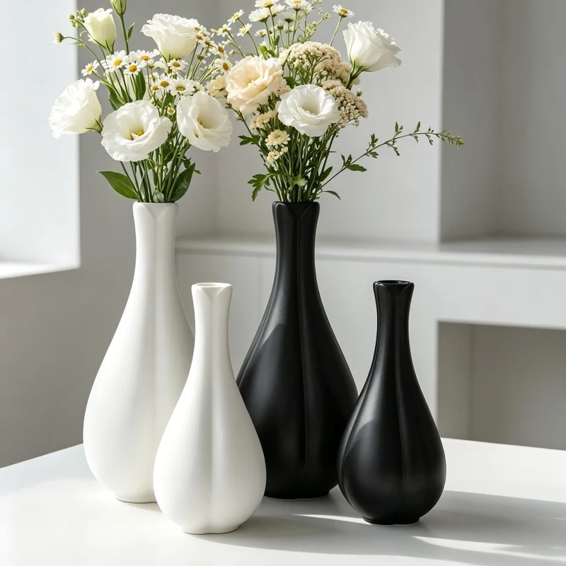 Moderne Minimalistische Dekorative Blumenvase Karnz