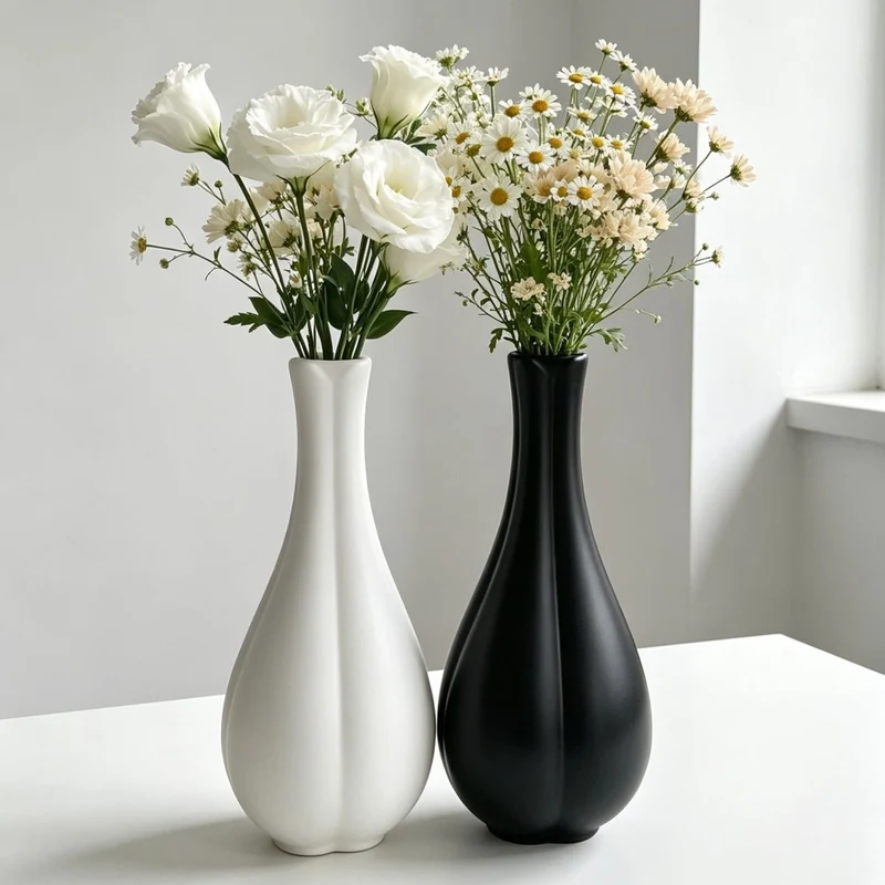 Moderne Minimalistische Dekorative Blumenvase Karnz