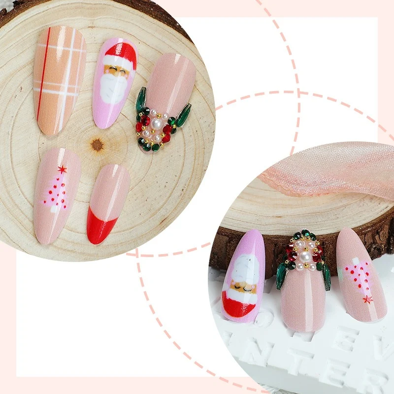 Künstliche Nagel-Kollektion mit festlichen Designs und eleganten Akzenten Karnz