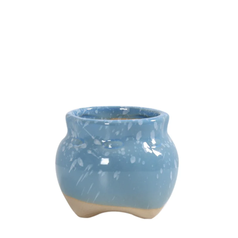 Zeitgenössische Kurvenkeramische Vase Karnz