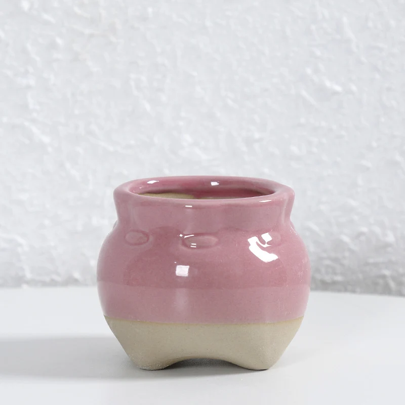 Zeitgenössische Kurvenkeramische Vase Karnz