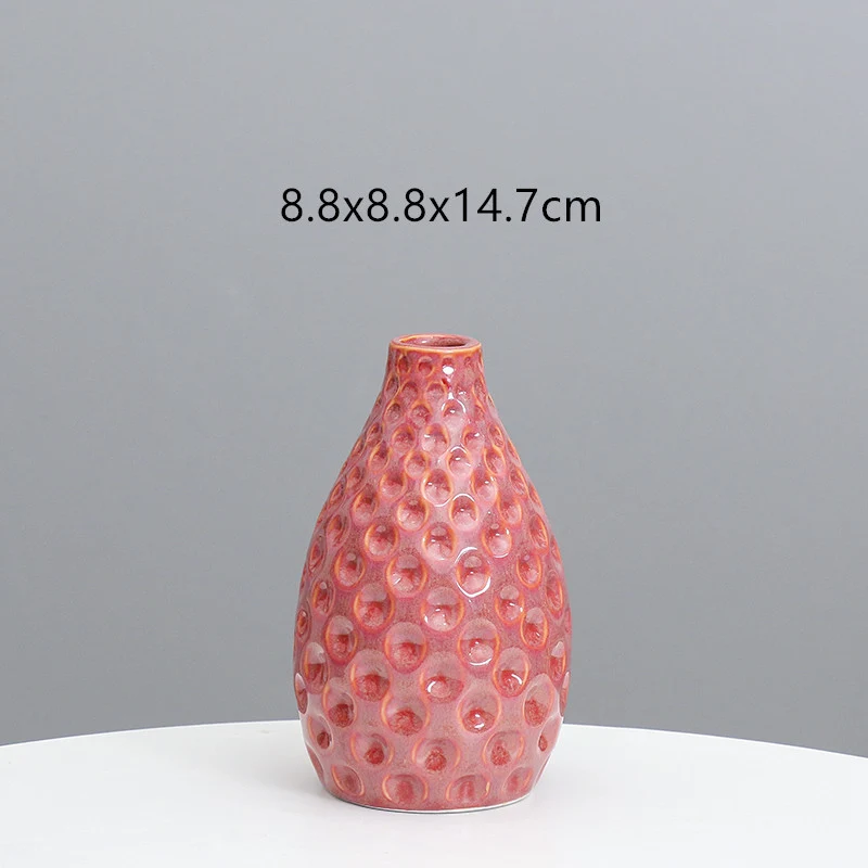 Texturierte Keramische Dekorative Vase Karnz