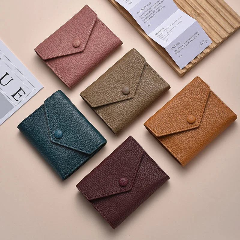 Strukturiertes Leder Kartenhalter Wallet
