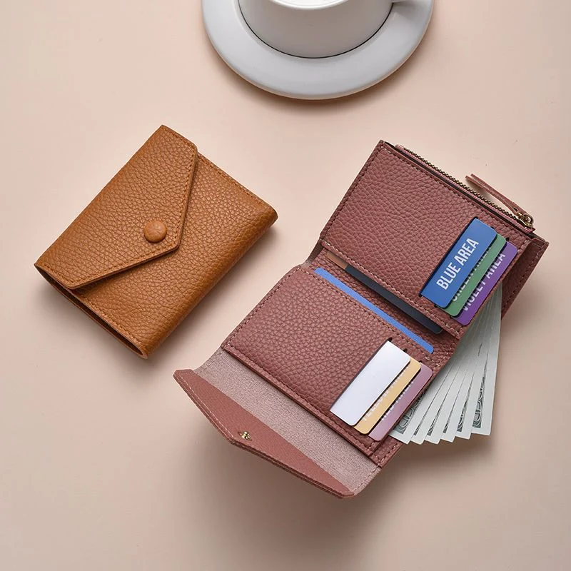 Strukturiertes Leder Kartenhalter Wallet