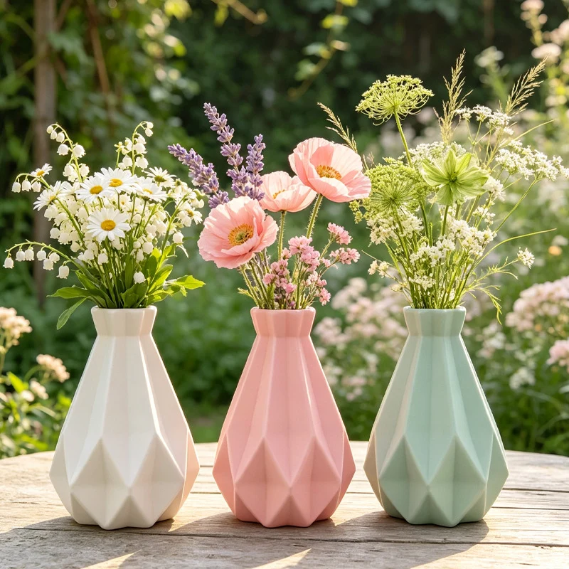 Moderne Winkel Dekorative Vase Karnz