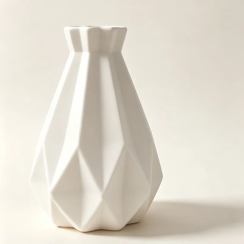 Moderne Winkel Dekorative Vase Karnz
