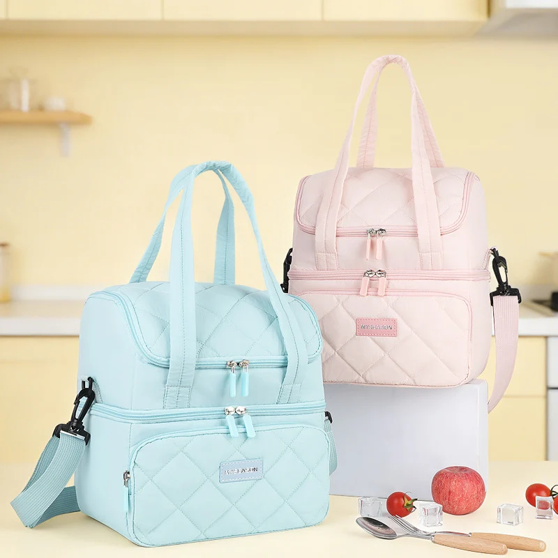 Stylish gesteppt isolierter Lunch Tote Karnz