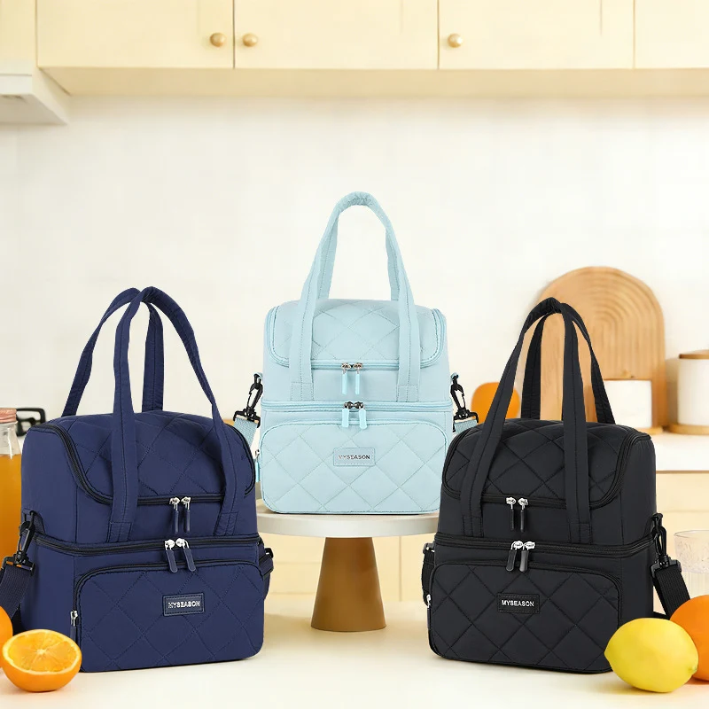 Stylish gesteppt isolierter Lunch Tote Karnz
