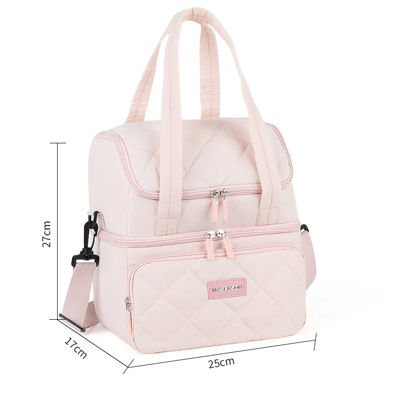 Stylish gesteppt isolierter Lunch Tote Karnz