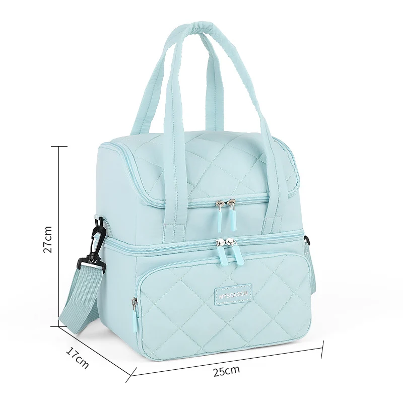 Stylish gesteppt isolierter Lunch Tote Karnz