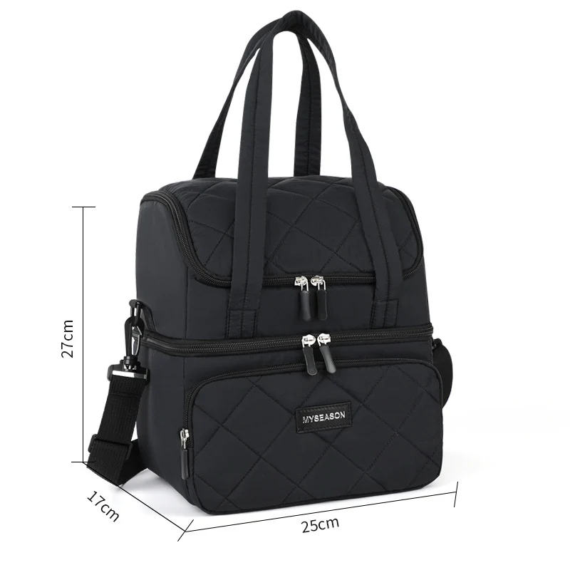 Stylish gesteppt isolierter Lunch Tote Karnz