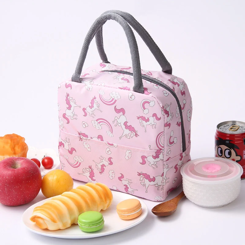 Stilvolle isolierte tropische Lunchkühltasche Karnz