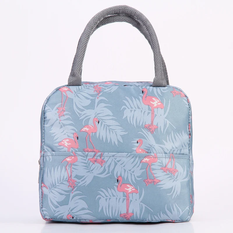 Stilvolle isolierte tropische Lunchkühltasche Karnz