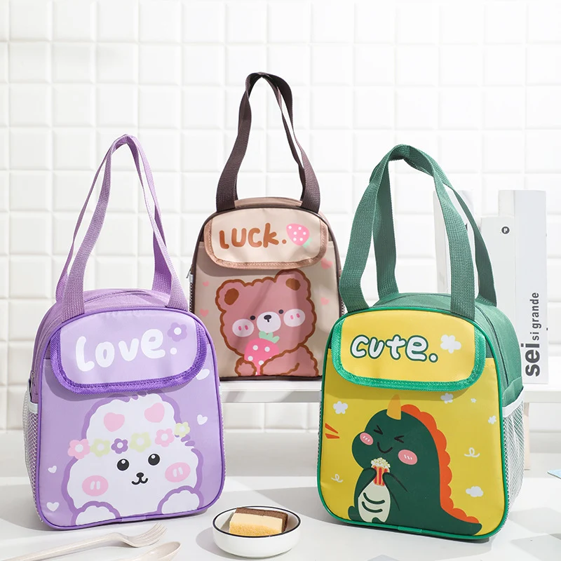Isolierte süße Kaninchen-Themen Lunch Tasche Karnz