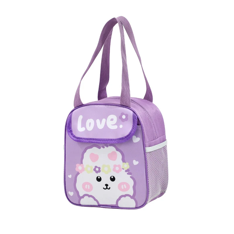 Isolierte süße Kaninchen-Themen Lunch Tasche Karnz