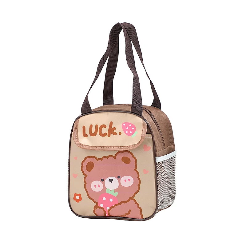 Isolierte süße Kaninchen-Themen Lunch Tasche Karnz