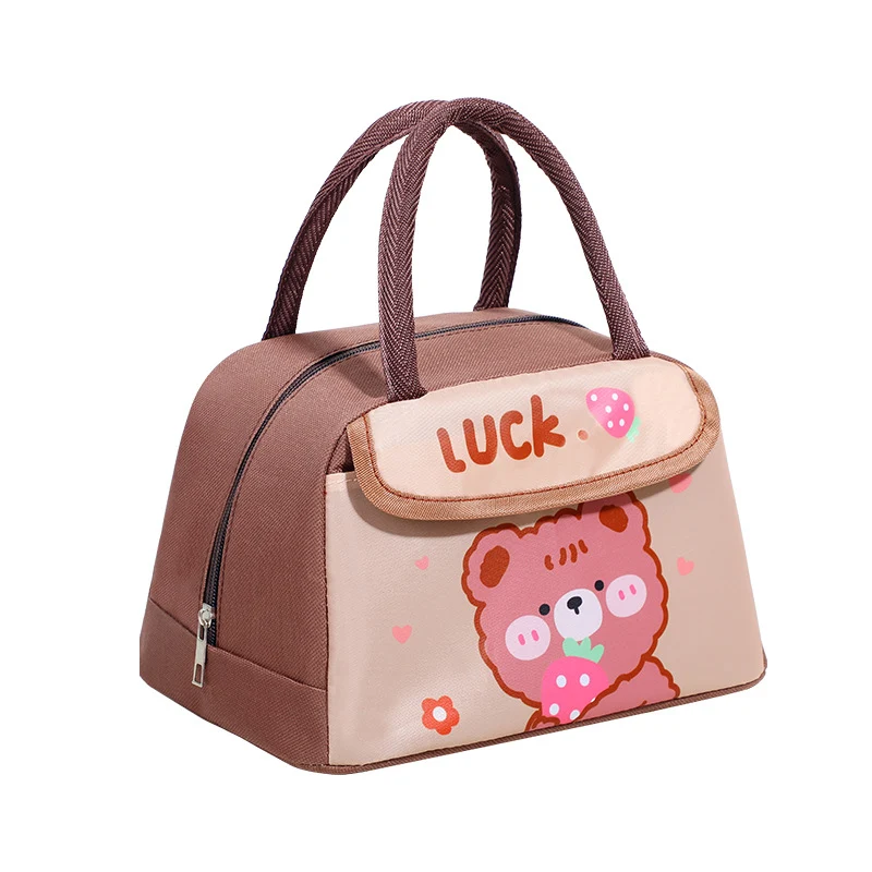 Isolierte süße Kaninchen-Themen Lunch Tasche Karnz