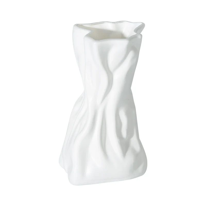 Abstract Wave-Design Dekorative Vase Karnz