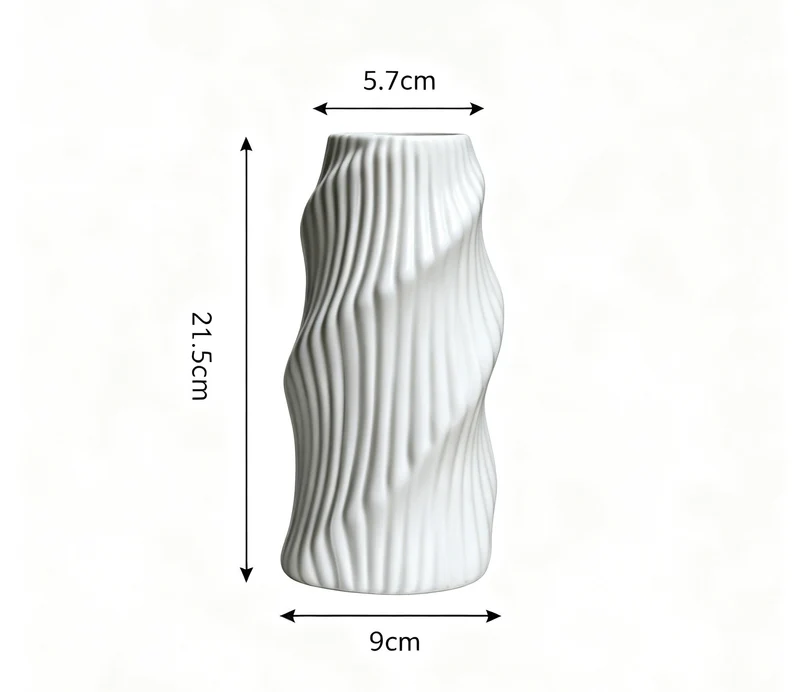 Abstract Textured Decorative Vase Karnz