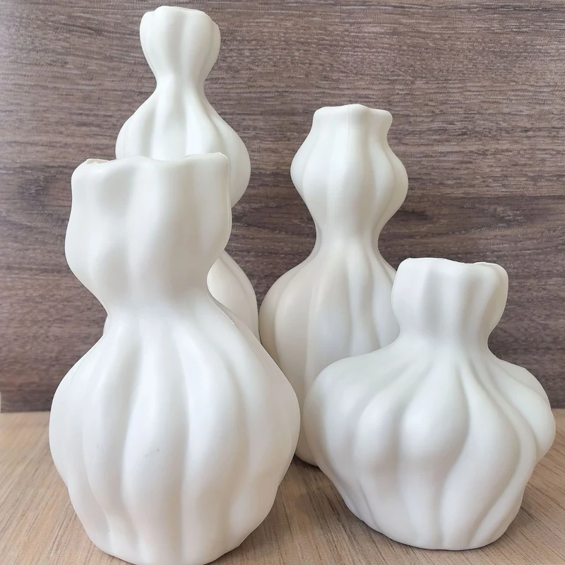 Abstract Textured Decorative Vase Karnz