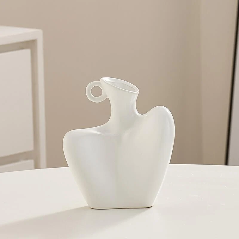Abstract Textured Decorative Vase Karnz