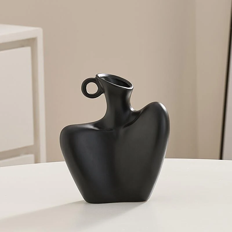 Abstract Textured Decorative Vase Karnz