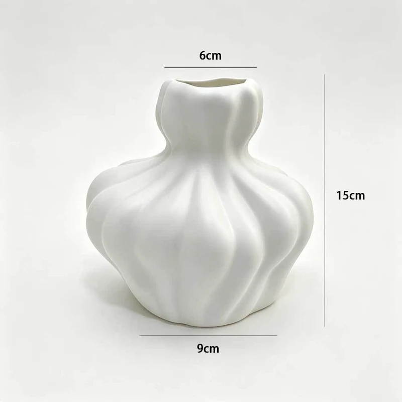 Abstract Skulptural Dekorative Vase Karnz