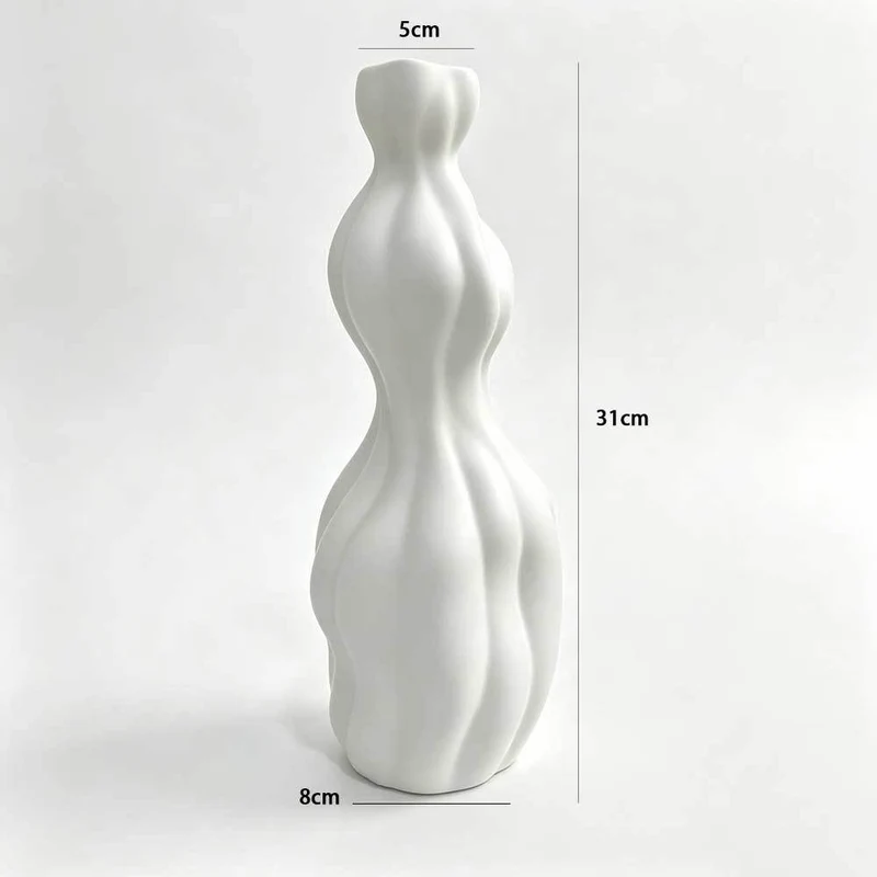 Abstract Skulptural Dekorative Vase Karnz
