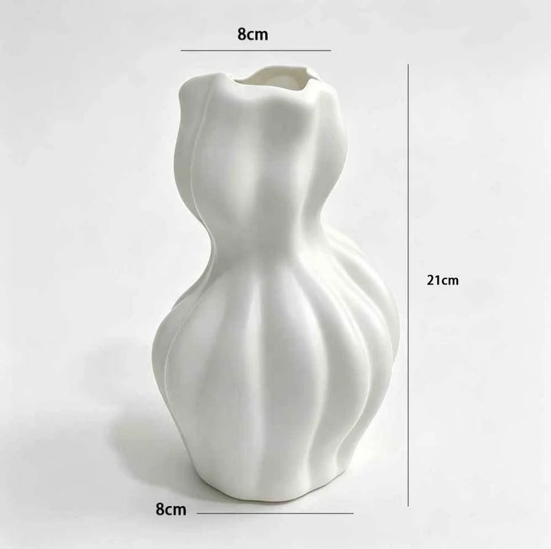 Abstract Skulptural Dekorative Vase Karnz