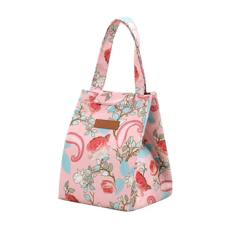 Blumenmuster Isolierter Lunch Tote Karnz