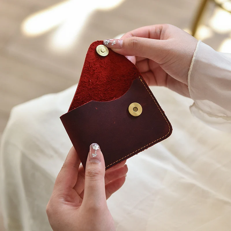 Stylische Leder Kartenbörse