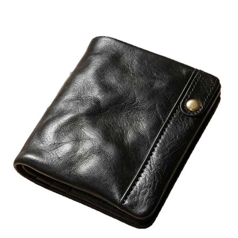 RFID-blockierende Leder-Kartenbrieftasche