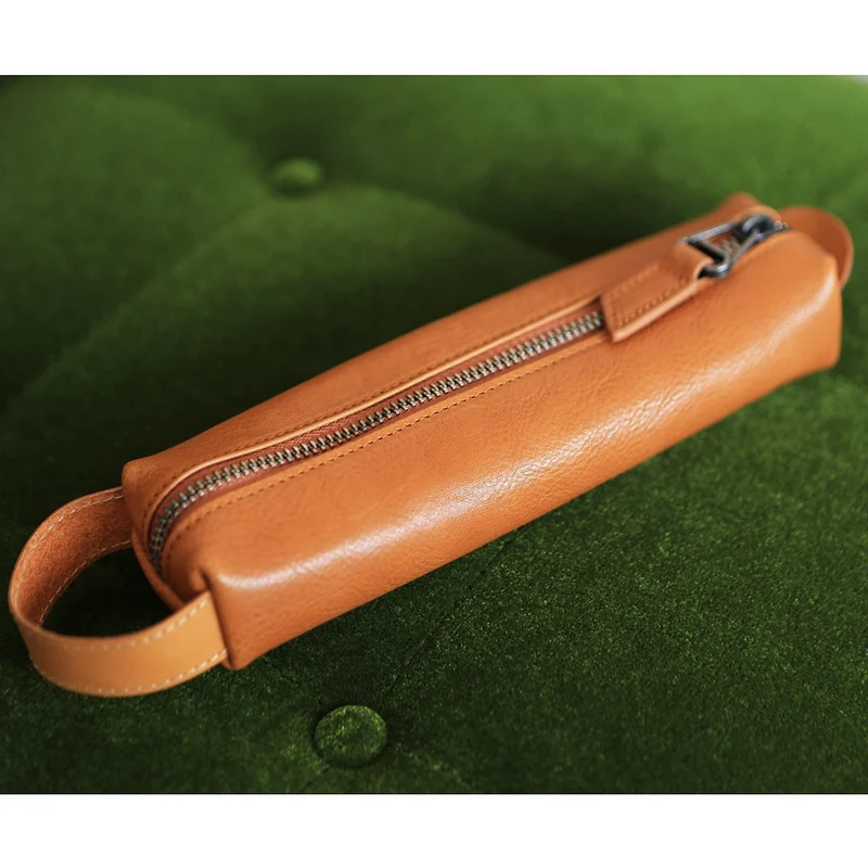 Premium Leder Reißverschluss Stiftetui