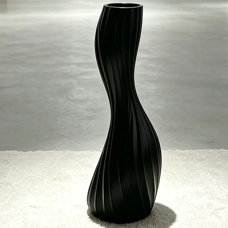 Elegante verdrehte dekorative Bodenvase Karnz