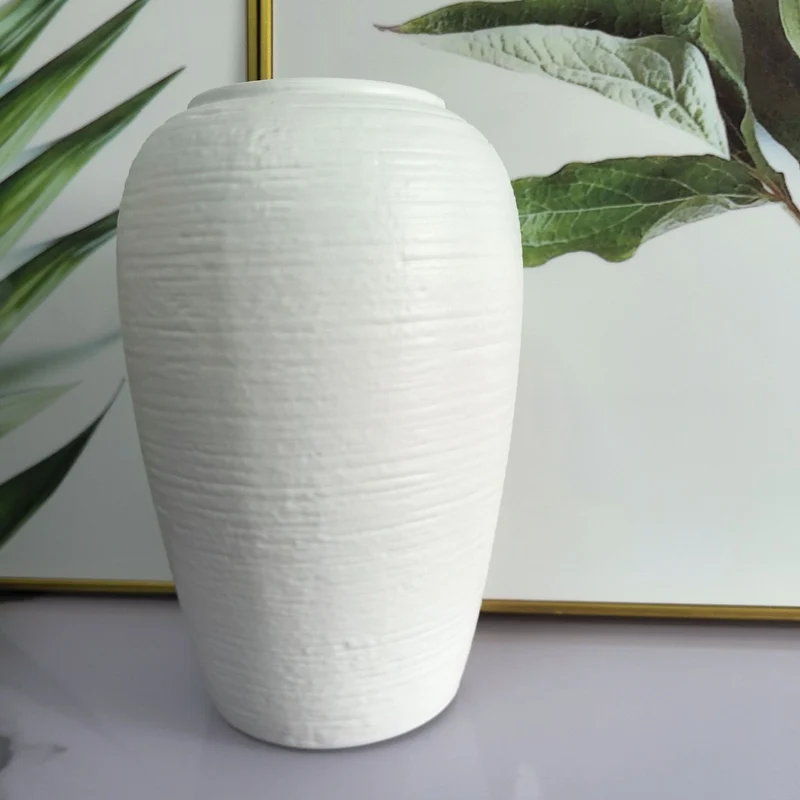 Elegante strukturierte Keramikvase Karnz