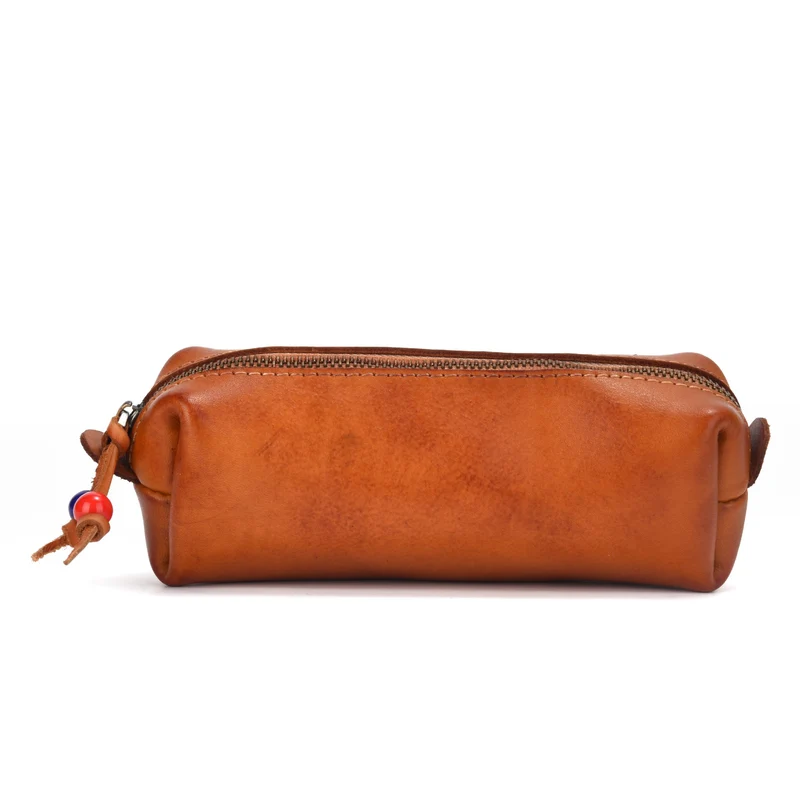 Premium Leder Zylinder Bleistiftetui