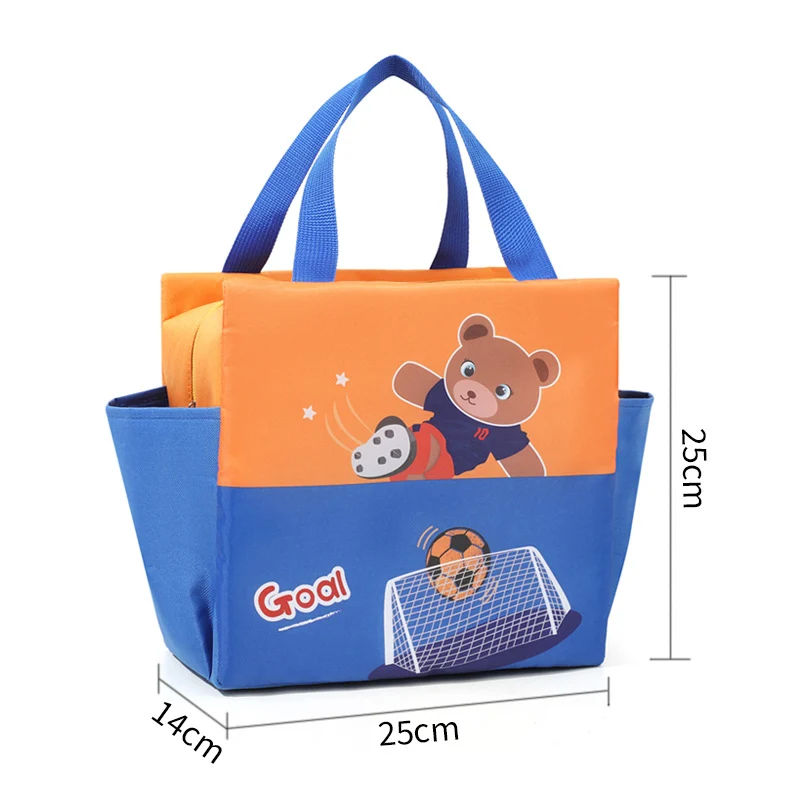 Niedlicher Tiergesicht Isolierte Lunch Tasche Karnz