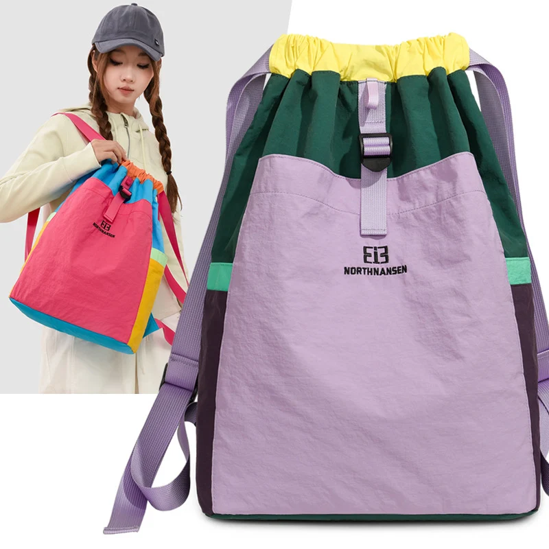 Bunter Kordelzug-Rucksack Karnz