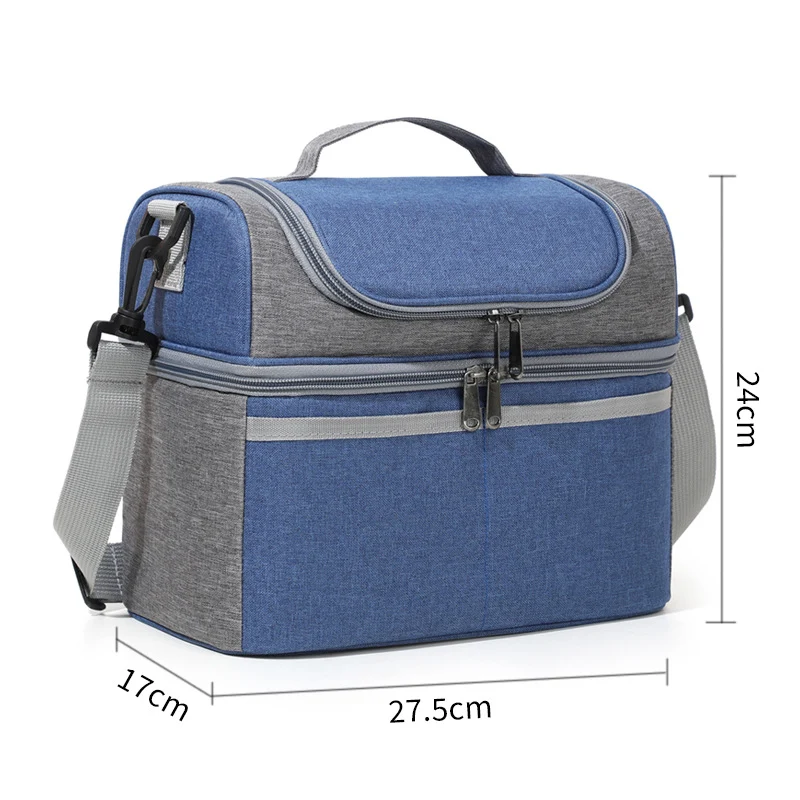 Isolierte Lunch-Kühltasche mit mehreren Taschen Karnz