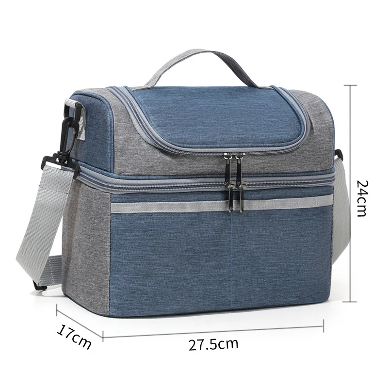Isolierte Lunch-Kühltasche mit mehreren Taschen Karnz