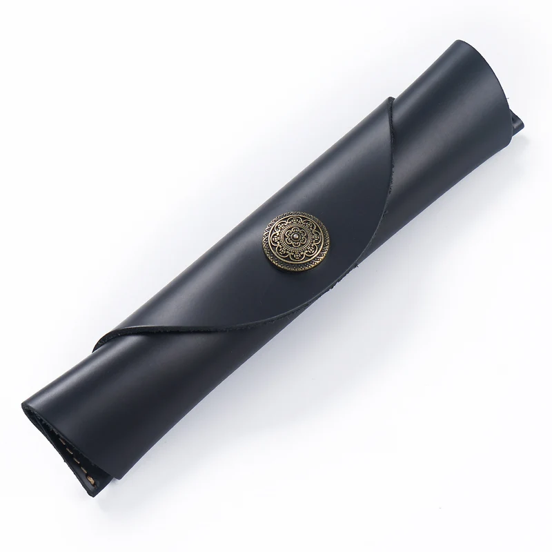 Handgefertigtes Leder Bleistiftrolle Etui