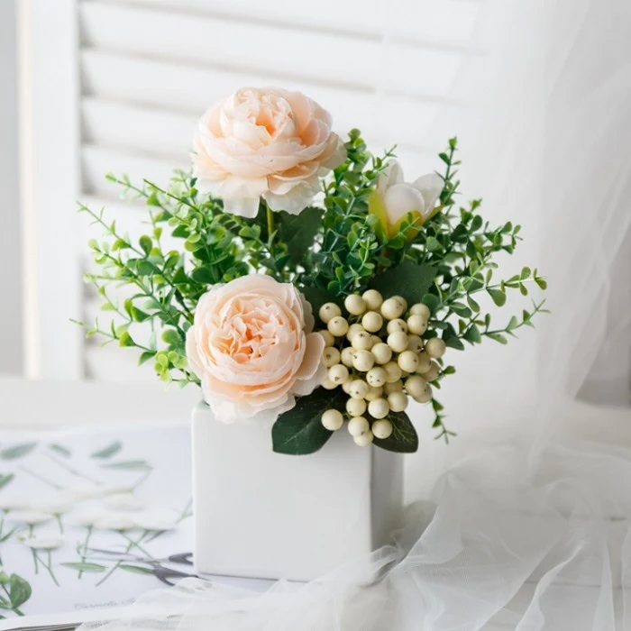 Premium Dekorative Florale Tischmitte