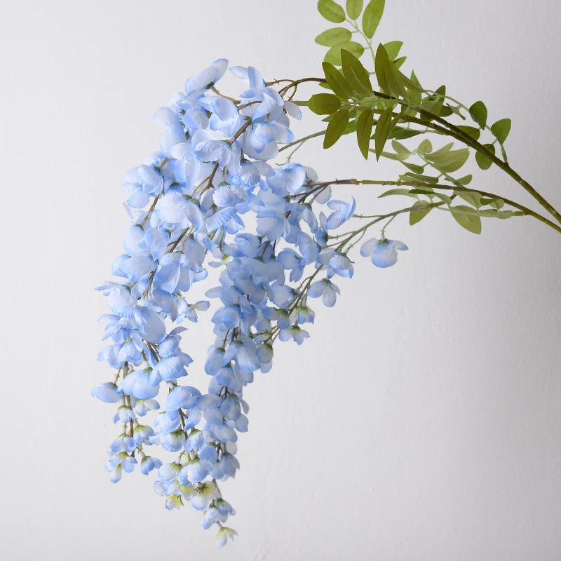 Elegante Faux-Wisteria-Blütenstiel-Dekoration