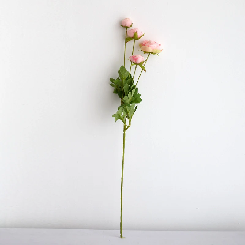 Realistische Pfingstrosenblüte Stiel