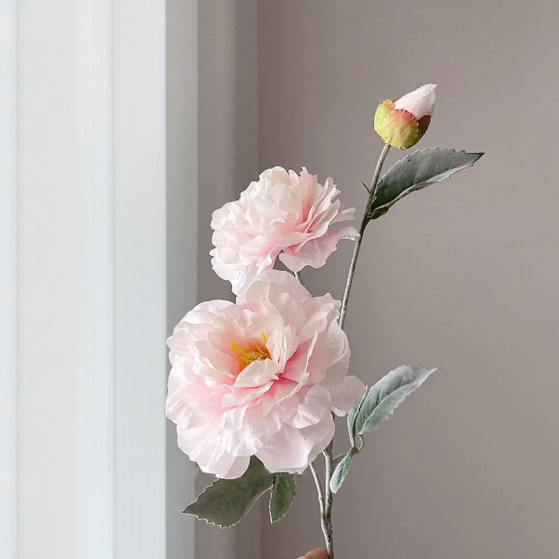 Realistische Pfingstrose Blumenstiel