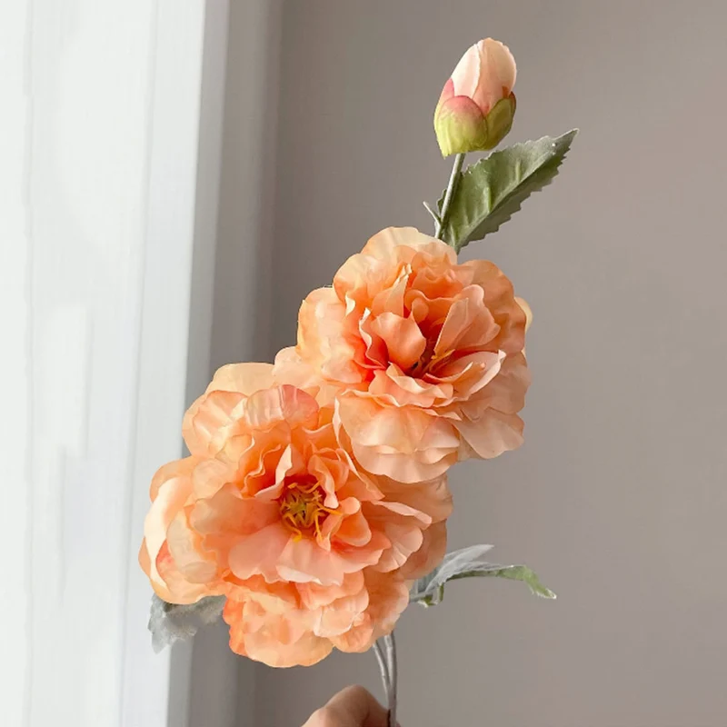 Realistische Pfingstrose Blumenstiel