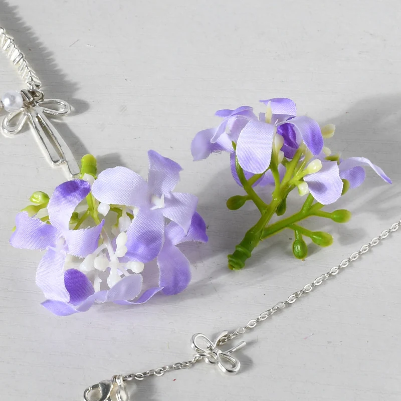 Florale Haarklammer